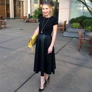 Lafayette 148 NYC pleather dress